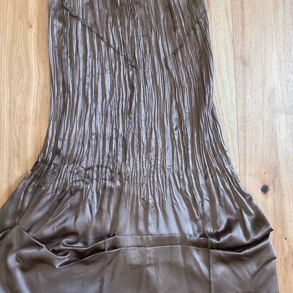 Babette Skirt/Blouse Set, Teal Blouse and Brown Skirt, Size Medium - Picture 7 of 12